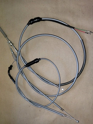 Honda CB CL SL 175 throttle-front/brk-clutch CONTROL CABLE SET as nos GREY CB175 SL175 CL175